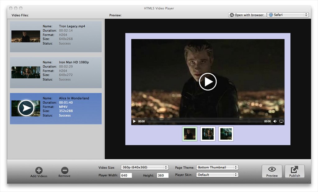 video player with zoom for mac